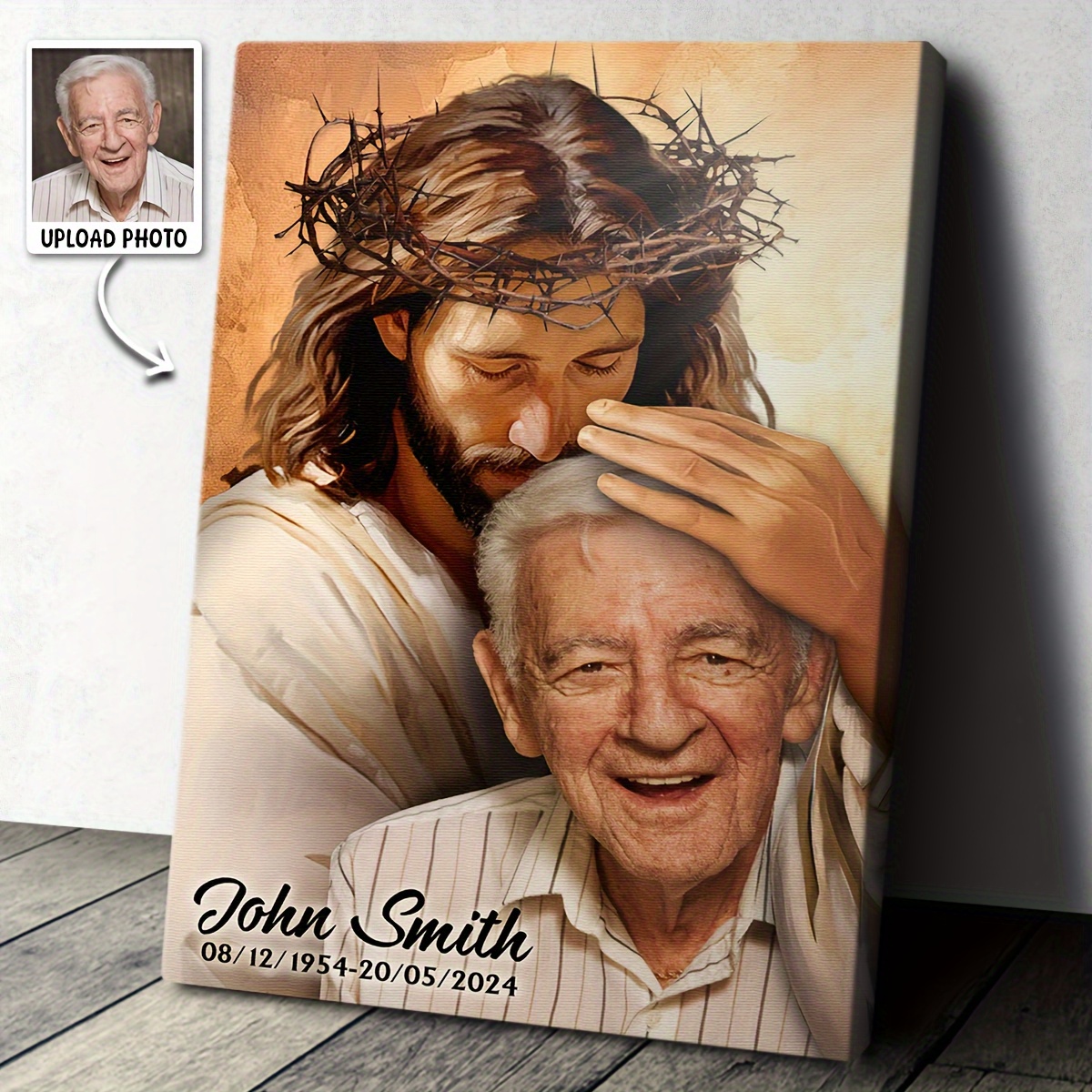 2D Flat-Custom Religious Memor - Canvas Wrap Ready 评论和价格