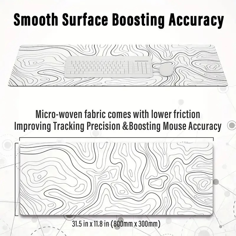 1PC Large Mouse Pads For Desk, - Mouse Pad Blank Sublimation 评论和价格