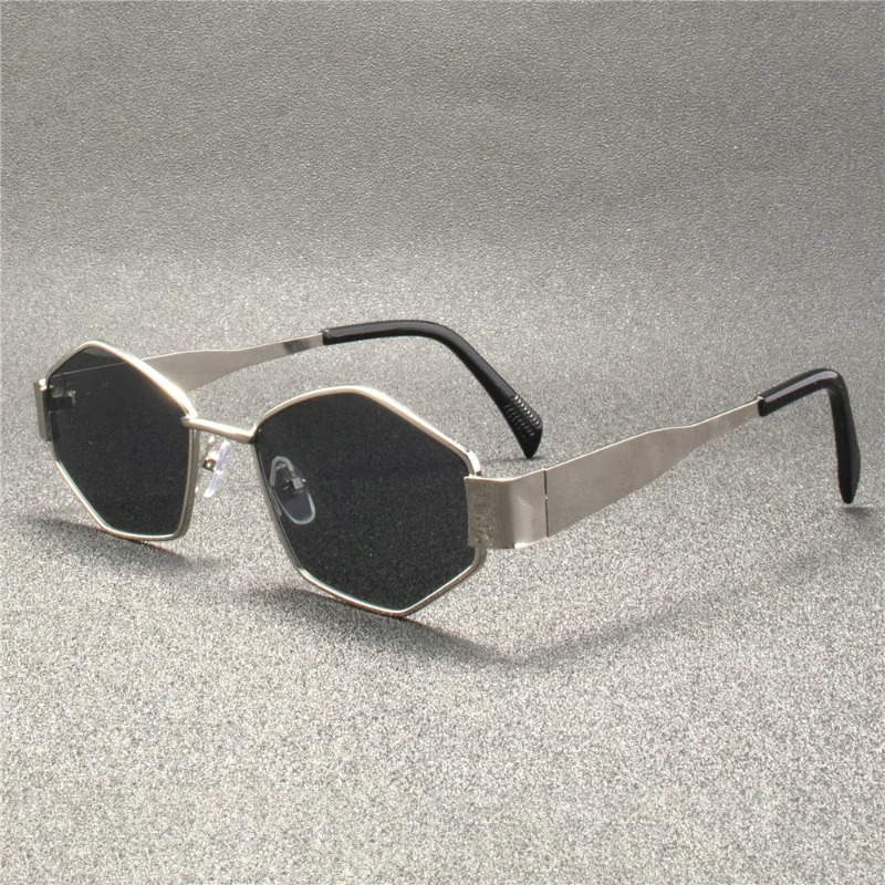 Vintage Punk Style Sunglasses  - Metal Photo Panel 评论和价格