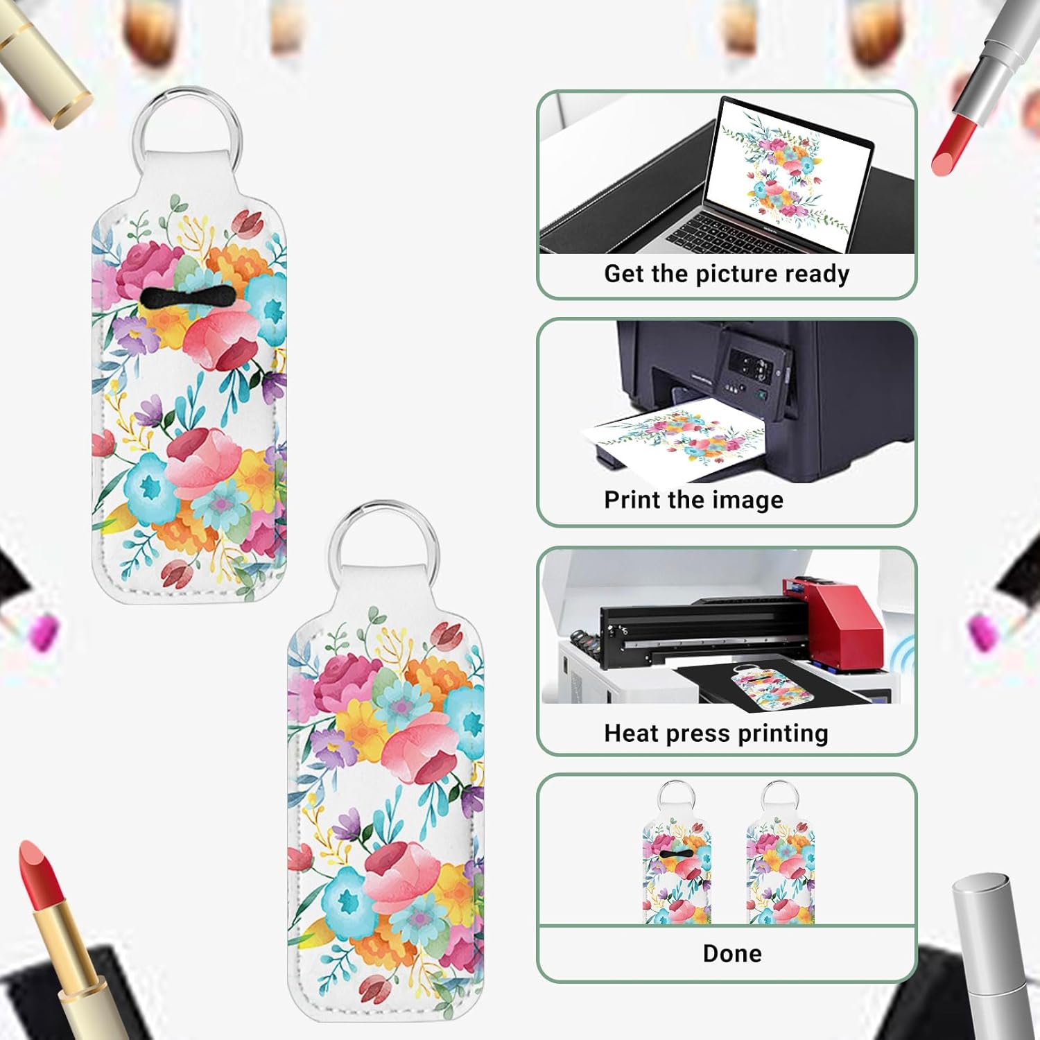 10 Pcs Sublimation Lipstick Ho - Puzzle Blank White 评论和价格