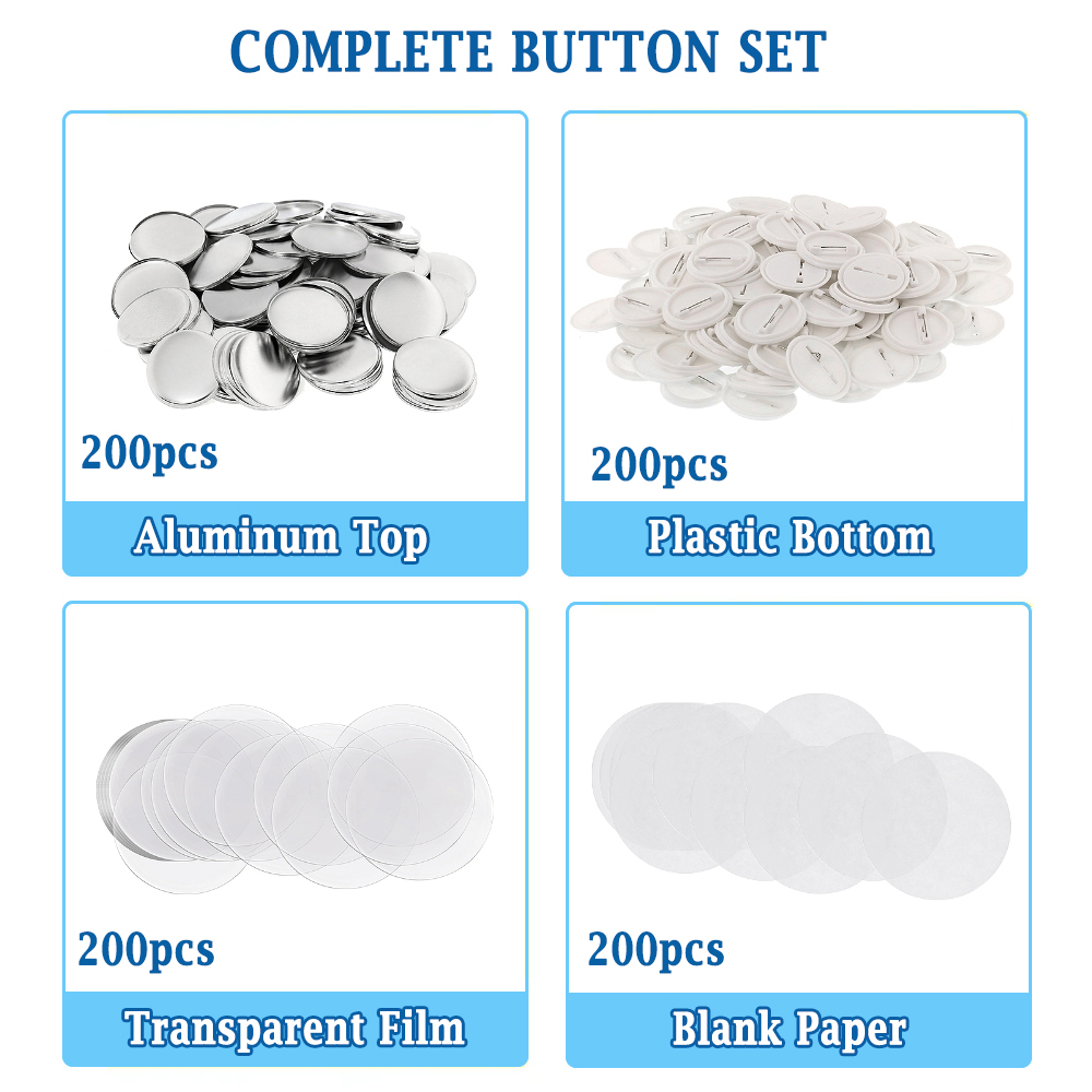 200pcs DIY Round Badge Making  - Button Badge Blank 评论和价格