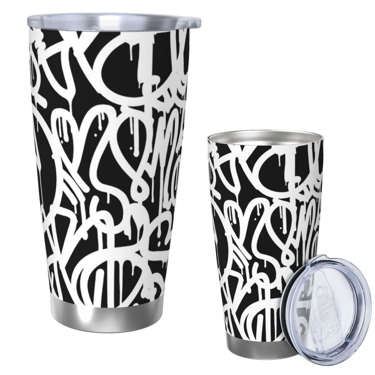 1pc Stainless Steel Water Bott - Tumbler 20Oz White 评论和价格