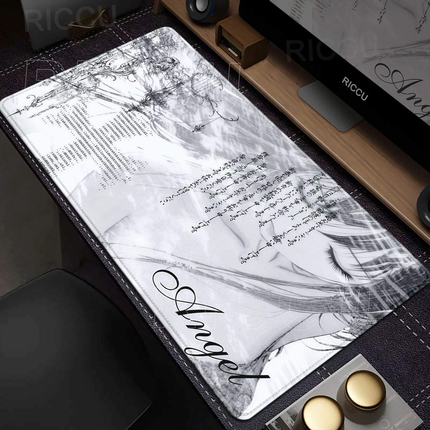 Anime Aesthetics Mousepad Blac - Mouse Pad Blank Sublimation 评论和价格