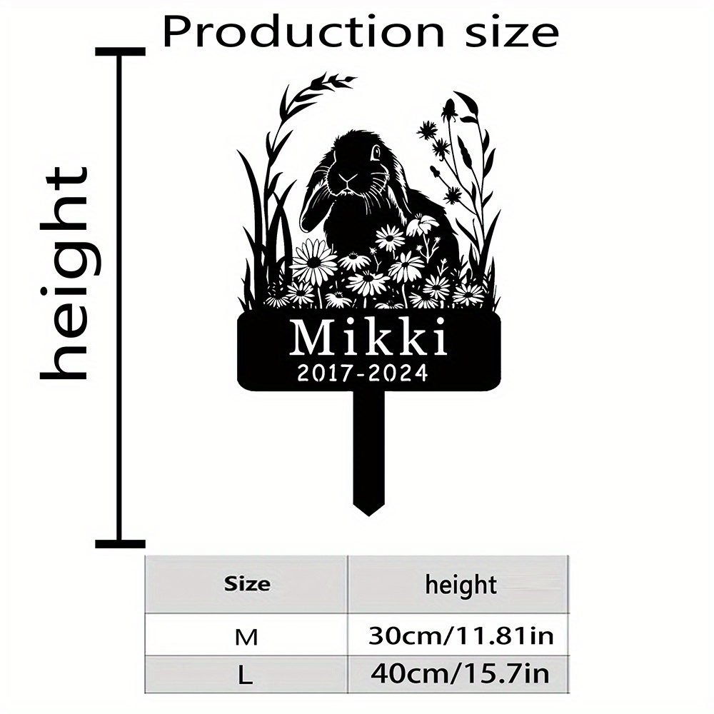 Custom Lop-Eared Rabbit Memori - Yard Sign Blank 评论和价格