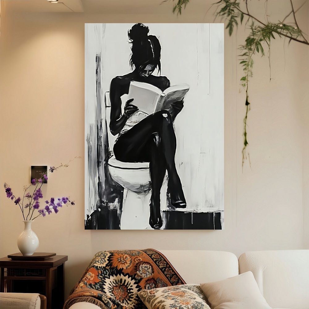 Framed 1pc Modern Abstract Wom - Canvas Wrap Ready 评论和价格