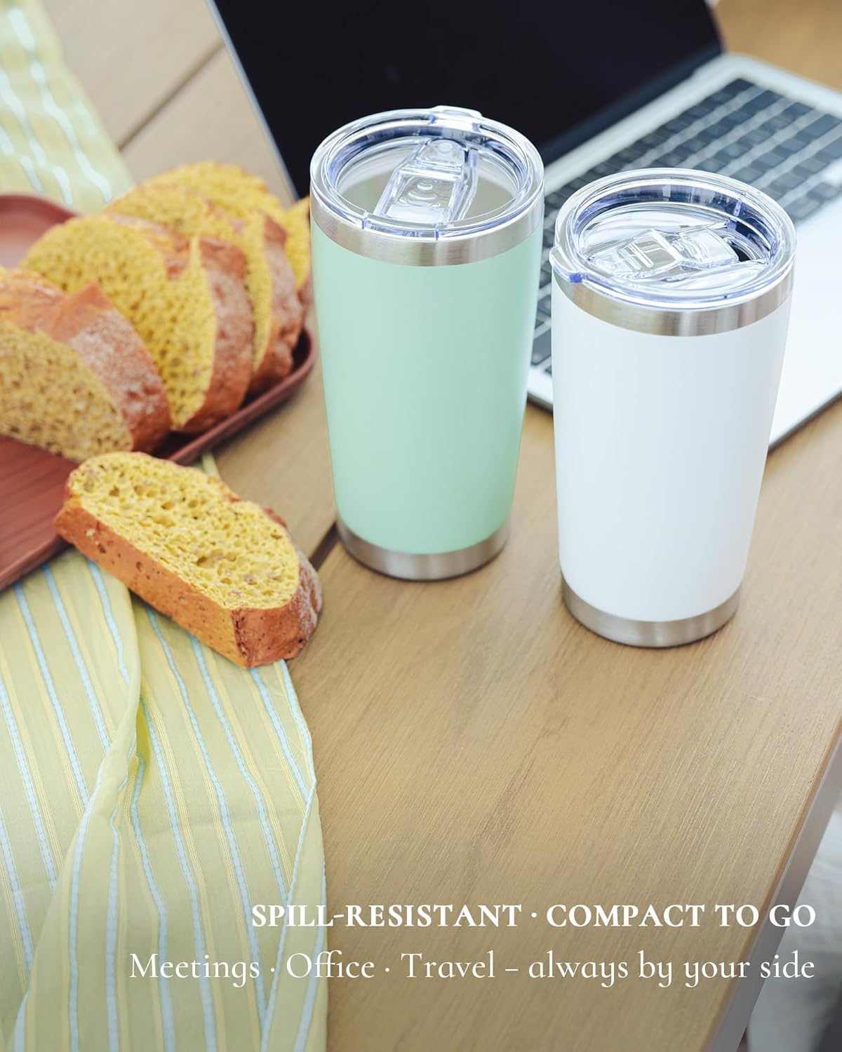 20oz Leakproof Travel Coffee T - Tumbler 20Oz White 评论和价格