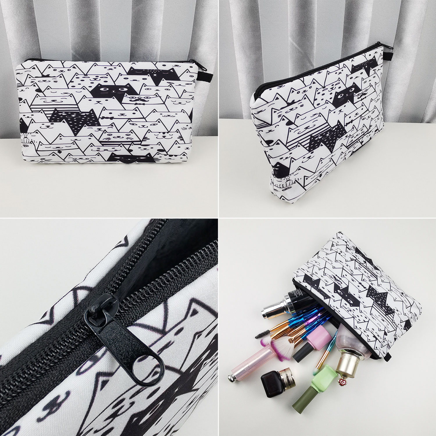 Bright Red Rose Print Cosmetic - Pillow Cover Sublimation 评论和价格