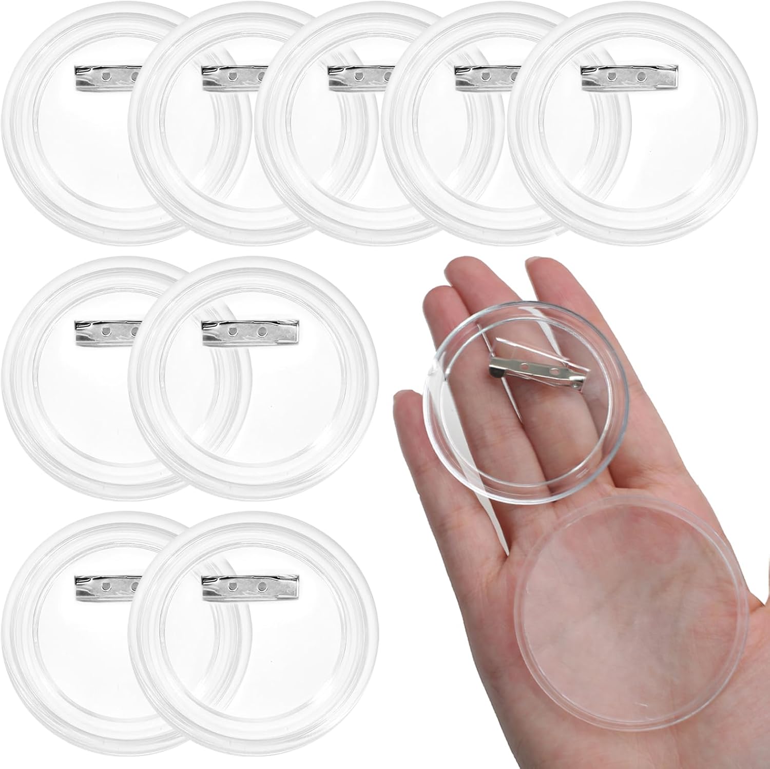 15 Pcs 3 Inch Blank Button Pin - Button Badge Blank 评论和价格