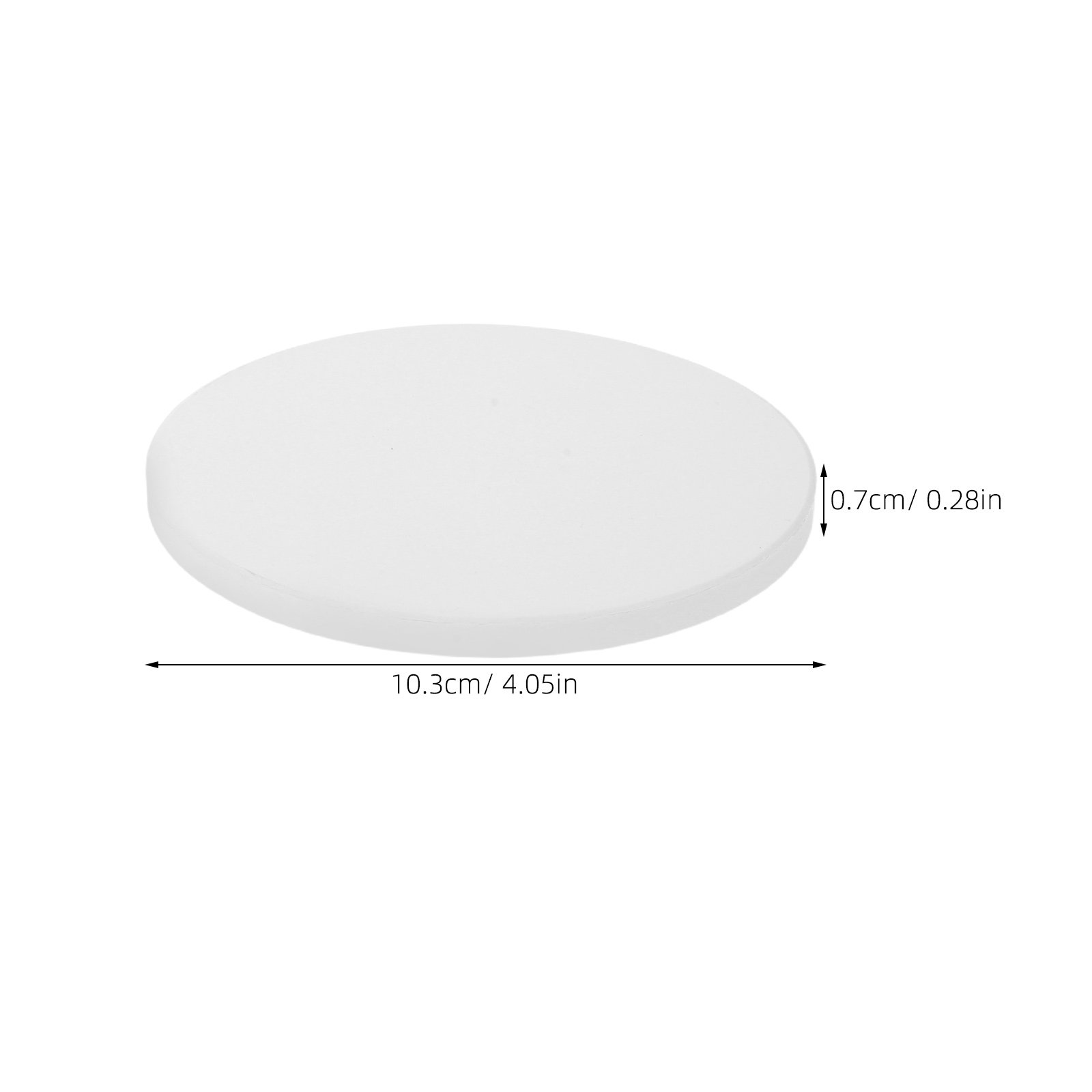 12Pcs White Round Ceramic Coas - Coaster Sublimation Blank 评论和价格