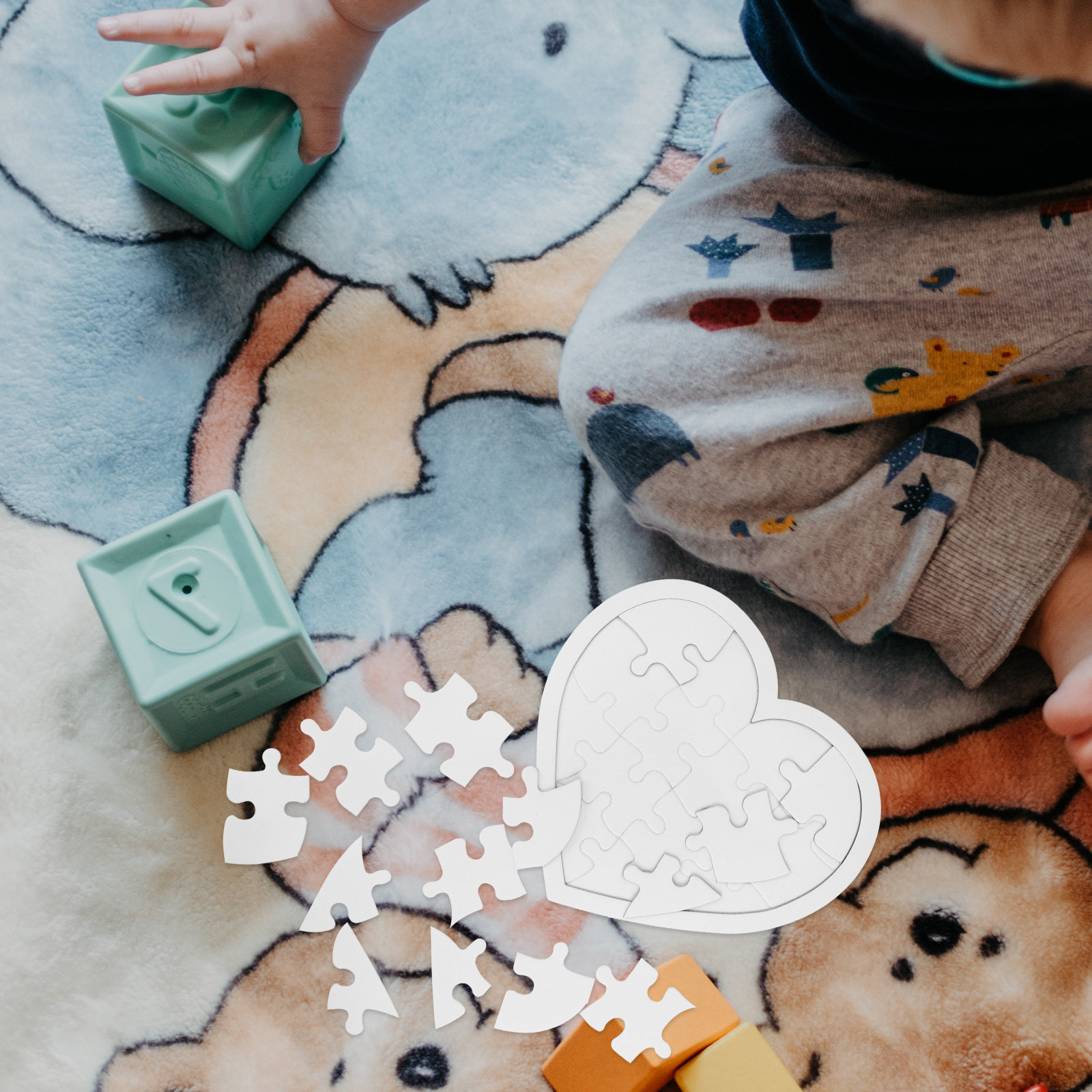 10Pcs Blank Kid DIY Puzzles Wh - Puzzle Blank White 评论和价格