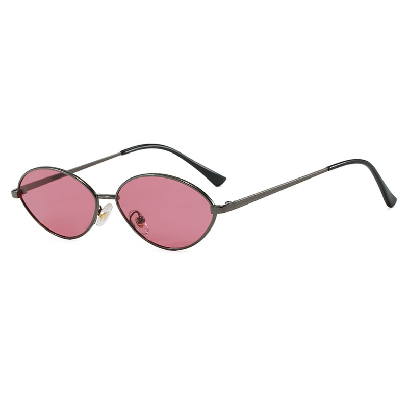 Retro Cat eye Woman Sunglasses - Metal Photo Panel 评论和价格