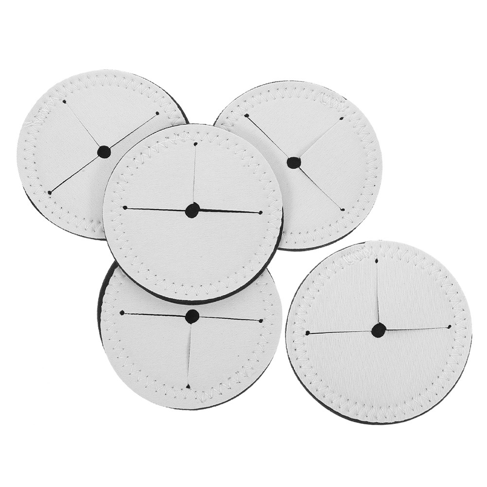 5Pcs White Round Blank Wine Gl - Coaster Sublimation Blank 评论和价格